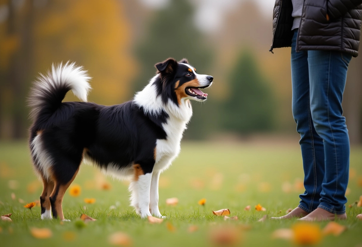 berger australien croisé border collie